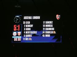 Arsenal Vs Bayern Munich dan Hantu 5-1