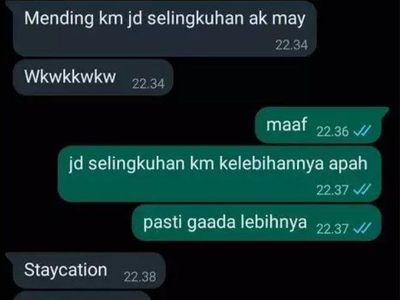 Chat Absurd Ngajak Selingkuh, Endingnya Malu Ditolak