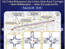 Dishub DKI Uji Coba Rekayasa Lalin di Jakpus Mulai Hari Ini, Simak Rutenya