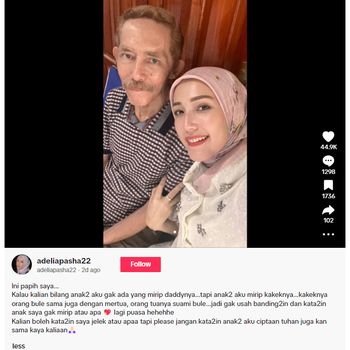 Kata Adelia Pasha soal anak-anaknya yang tidak mirip ayahnya