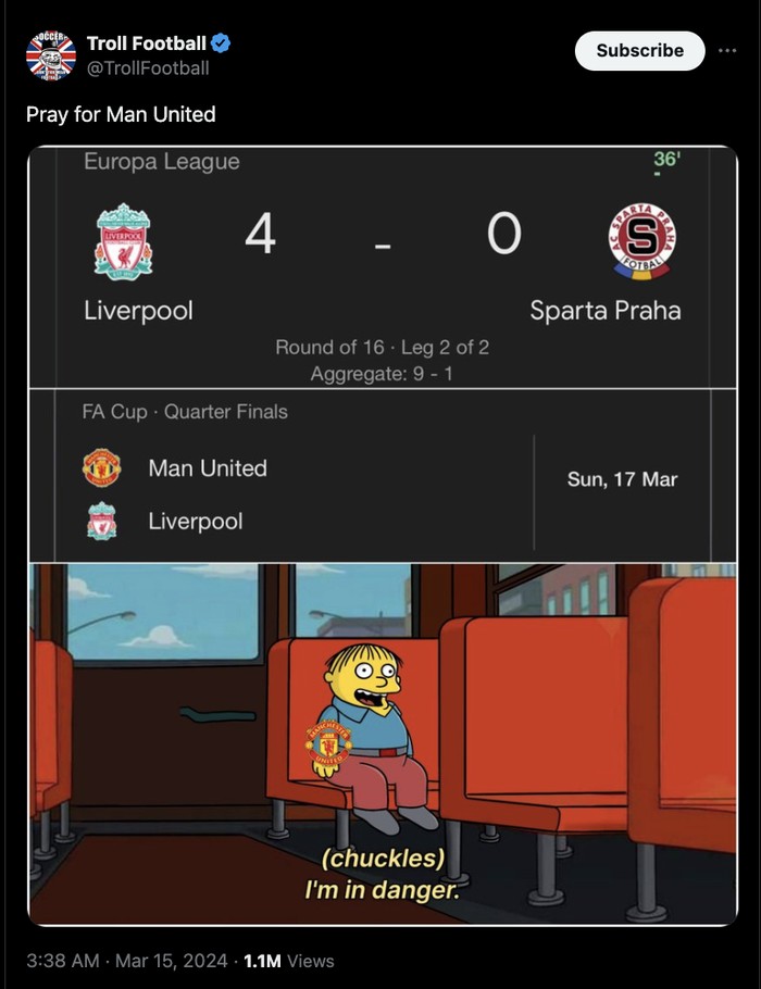 Meme Jelang MU vs Liverpool