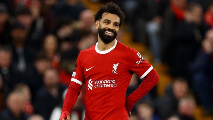 Mohamed Salah Bikin Rekor di Liverpool Soccer Football - Europa League - Round of 16 - Second Leg - Liverpool v Sparta Prague - Anfield, Liverpool, Britain - March 14, 2024
Liverpool's Mohamed Salah reacts Action Images via Reuters/Lee Smith
