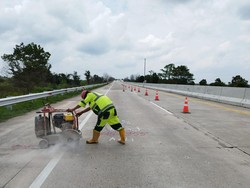 Sambut Arus Mudik, Hutama Karya Kebut Perbaikan Jalan Tol Terpeka