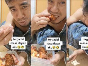 Apes! Gigi Pria Ini Copot Usai Makan Lumpia Saat Buka Puasa