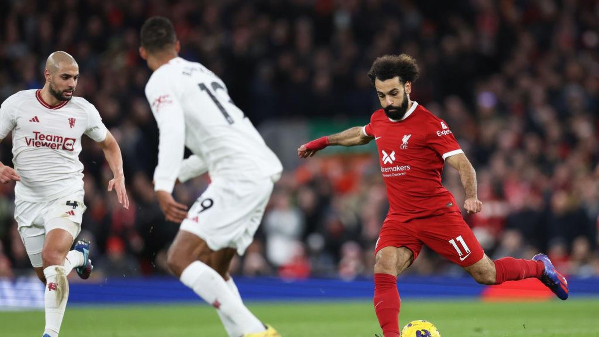 Mohamed Salah jadi momok untuk Manchester United (Getty Images/Clive Brunskill)