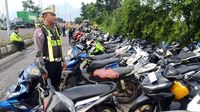 Polisi Amankan Ratusan Motor Saat Balap Liar di Sidoarjo