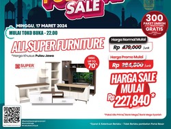 Aneka Rak & Lemari Harga Miring Cuma di Transmart Full Day Sale