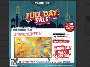 TV LED 50 UHD Smart TV Diskon Rp 2,1 Juta di Transmart Full Day Sale