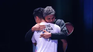 Foto: Mantap! Anthony Ginting Lolos ke Final All England 2024