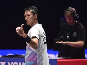 Foto: Top! Jonatan Christie Wujudkan All Indonesian Final Foto: Top! Jonatan Christie Wujudkan All Indonesian Final