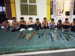 Hendak Perang Sarung, 22 Pelajar di Pangkalpinang Ditangkap Polisi