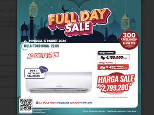Serbu! AC Split 1/2 PK Diskon Jumbo di Transmart Full Day Sale