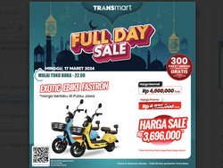 Diskon Gede-gedean Sepeda Listrik di Transmart Full Day Sale