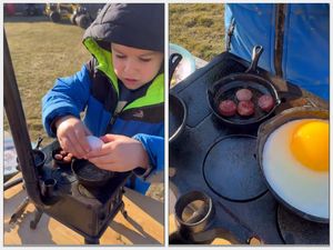 Gemas! Bocah 5 Tahun Ini Bisa Masak Pakai Kompor Miniatur