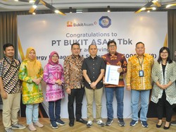 Bukit Asam Raih Sertifikasi Sistem Manajemen Energi