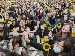 Gerakan Sunflower Taiwan Beri Ruang Anak Muda untuk Bicara