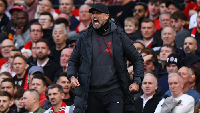 Soccer Football - FA Cup - Quarter Final - Manchester United v Liverpool - Old Trafford, Manchester, Britain - March 17, 2024 Liverpool manager Juergen Klopp REUTERS/Molly Darlington