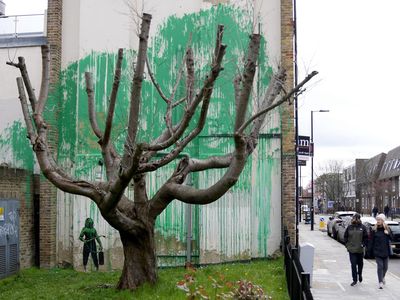 Potret Mural Terbaru Banksy di London