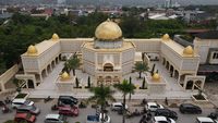 Penampakan Masjid di Kendari yang Mirip Dome of The Rock di Al-Aqsa