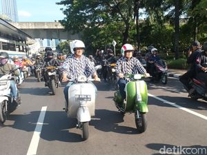 Vespa Jadul yang Ditunggangi Anies-Cak Imin Jelang Pengumuman KPU Vespa Jadul yang Ditunggangi Anies-Cak Imin Jelang Pengumuman KPU