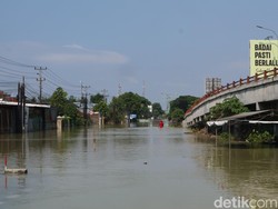 Banjir Jalur Pantura Demak-Kudus Berangsur Surut