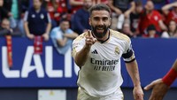 Carvajal akan habis kontraknya di Real Madrid pada 30 Juni 2025. Pemain berusia 32 tahun itu diyakini akan diberi perpanjangan kontrak semusim lagi (Reuters)