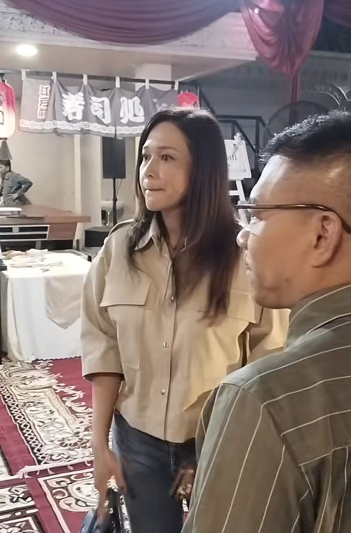 Momen Maia dan Mulan Jameela bertemu di Ultah Anang