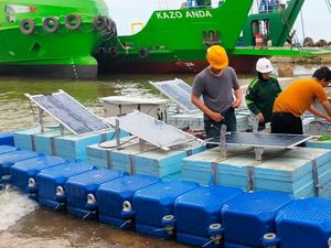 RI Bisa Punya PLTS Laut, ITS Rilis Purwarupa Struktur Apungnya