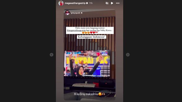 Tangkapan layar Instagram Megawati Hangestri