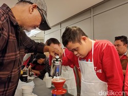 Puluhan ABK Diajak Nyeduh Kopi Bareng di Hari Down Syndrome Sedunia