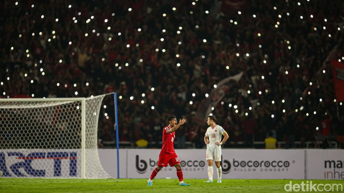 Laga Indonesia vs Vietnam di GBK beberapa waktu lalu. (Foto: Rifkianto Nugroho/detikSport)