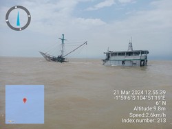 KLM Benua Indah Ditemukan Tenggelam, 5 Kru Dievakuasi Kapal Nelayan