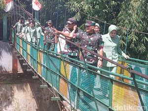 Pangdam Cek Jembatan Rawayan Bogor yang Selesai Dibangun: Jadi Role Model Pangdam Cek Jembatan Rawayan Bogor yang Selesai Dibangun: Jadi Role Model