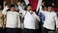 Semringah Prabowo saat Pidato Kemenangan Pilpres 2024