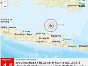 Gempa Susulan M 4,4 Kembali Guncang Tuban Gempa Susulan M 4,4 Kembali Guncang Tuban