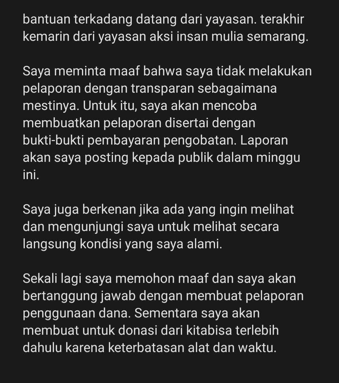 Klarifikasi Singgih Sahara