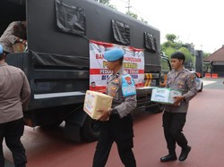 Polres Jombang Kirim Bantuan untuk Korban Banjir di Demak dan Kudus