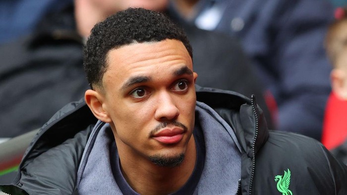 LONDON, ENGLAND - FEBRUARY 25: Trent Alexander-Arnold of Liverpool during the Carabao Cup Final match between Chelsea and Liverpool at Wembley Stadium on February 25, 2024 in London, England. (Photo by James Gill - Danehouse/Getty Images)