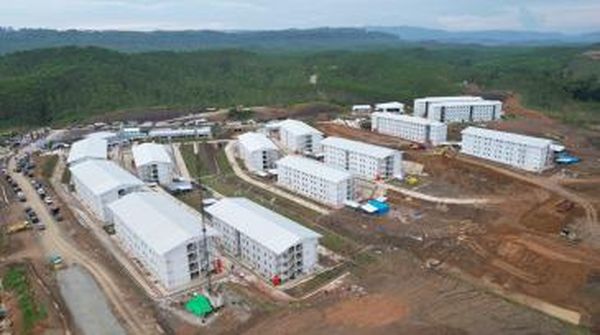 Potret Hunian Pekerja Konstruksi di IKN yang Dibangun Sat Set