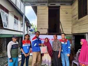 Pertamina Sumbagsel Beri Bantuan Sembako ke Korban Banjir di Jambi Pertamina Sumbagsel Beri Bantuan Sembako ke Korban Banjir di Jambi