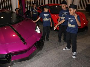 Potret Bahagianya Anak Yatim Diajak ISC Naik Supercar