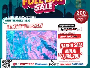 Diskon Gila-gilaan di Transmart Full Day Sale, Beli LED 65 Hemat Rp 4 Jutaan