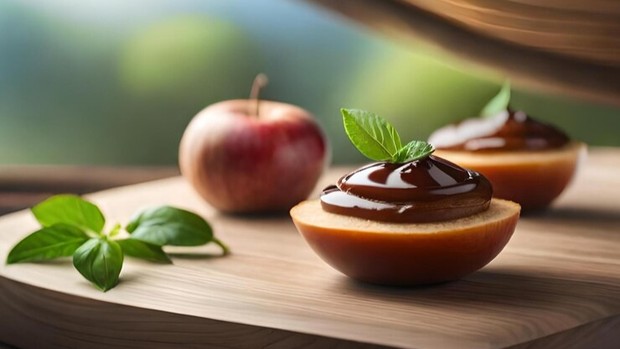 Apel dan coklat hitam/Foto: Freepik.com/imrandk Rekomendasi kombinasi makanan sehat