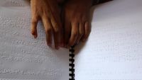Penyandang Disabilitas Tunanetra Ikut Tadarus Al-Quran Braille
