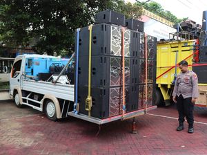 Polisi Amankan 2 Truk Horeg yang Digunakan Bangunkan Sahur