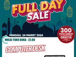 Murah Meriah! Beli Meja Komputer di Transmart Full Day Sale Hemat Rp 400 Ribuan