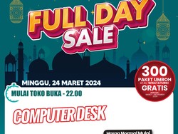 Murah Meriah! Beli Meja Komputer di Transmart Full Day Sale Hemat Rp 400 Ribuan