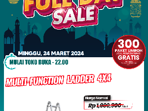 Transmart Full Day Sale! Tangga Multifungsi Didiskon hingga Rp 800 Ribuan