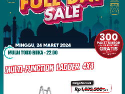 Transmart Full Day Sale! Tangga Multifungsi Didiskon hingga Rp 800 Ribuan