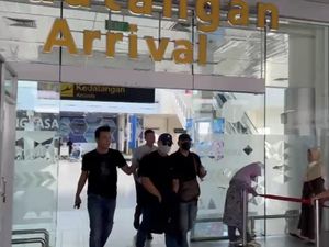 Franky Tersangka Mafia Tanah Diciduk di Bandara Depati Amir Pangkalpinang